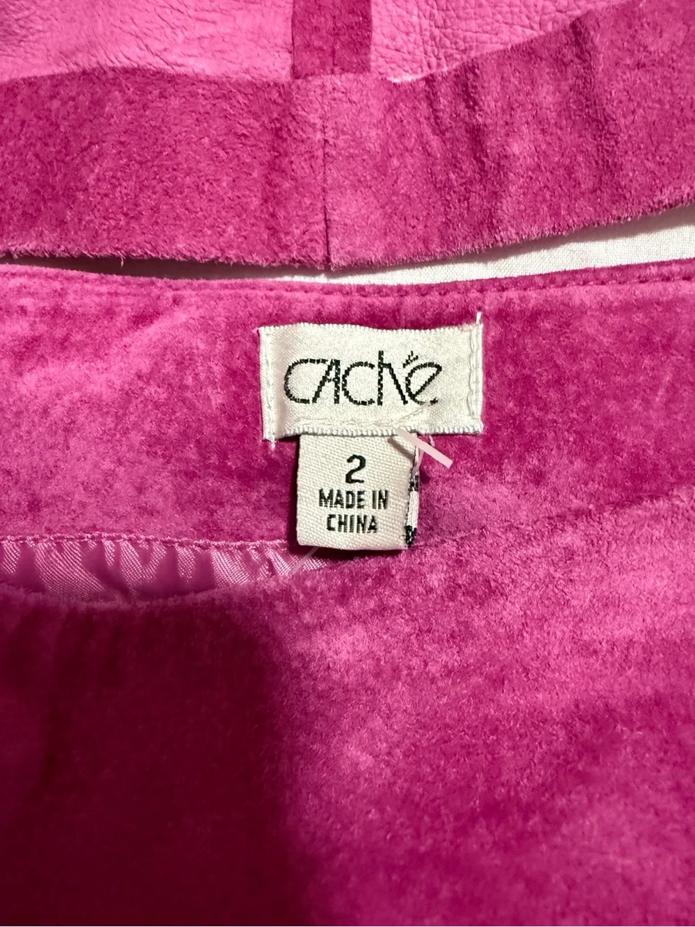 Cache Magenta Halter Top with Matching Mini Skirt